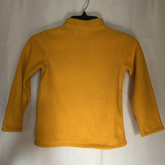 Boy M(5/6) Jumping Beans Gold Supper Soft Fleece Sweatshirt 1/4 zipper. NEW - Picture 3 of 6